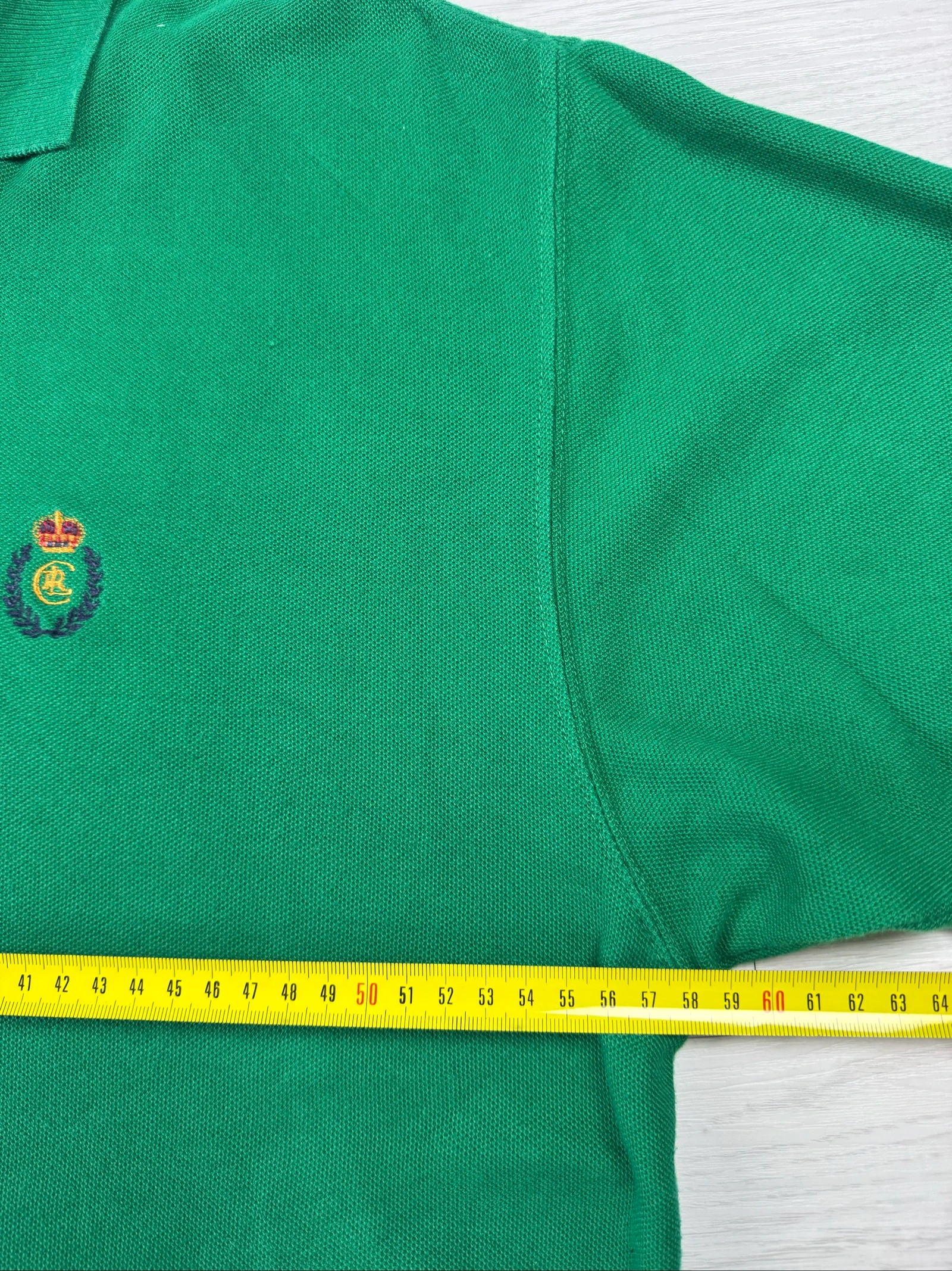 Camisa Polo Ralph Lauren com Logo Vintage Chaps Verde 100% Algodão Tamanho M – photo 12